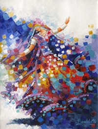 Bandah Ali, 18 x 24 Inch, Acrylic on Canvas, Figurative-Painting, AC-BNA-108